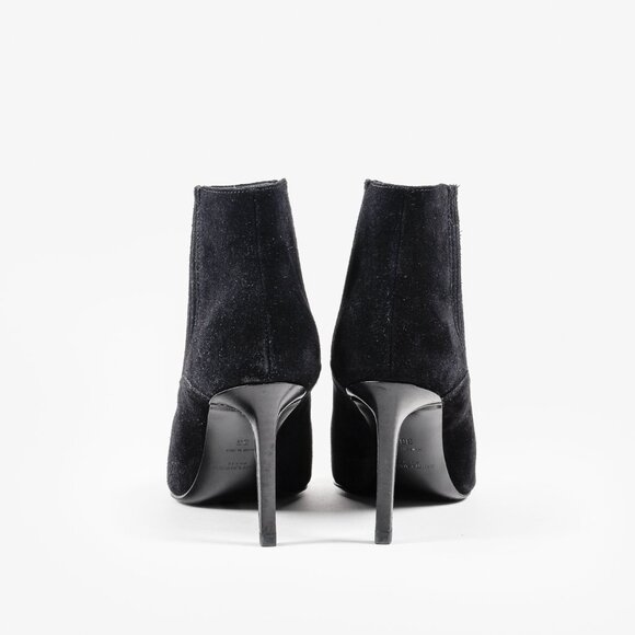 Saint Laurent Black Suede Ankle Boots - Picture 3 of 8